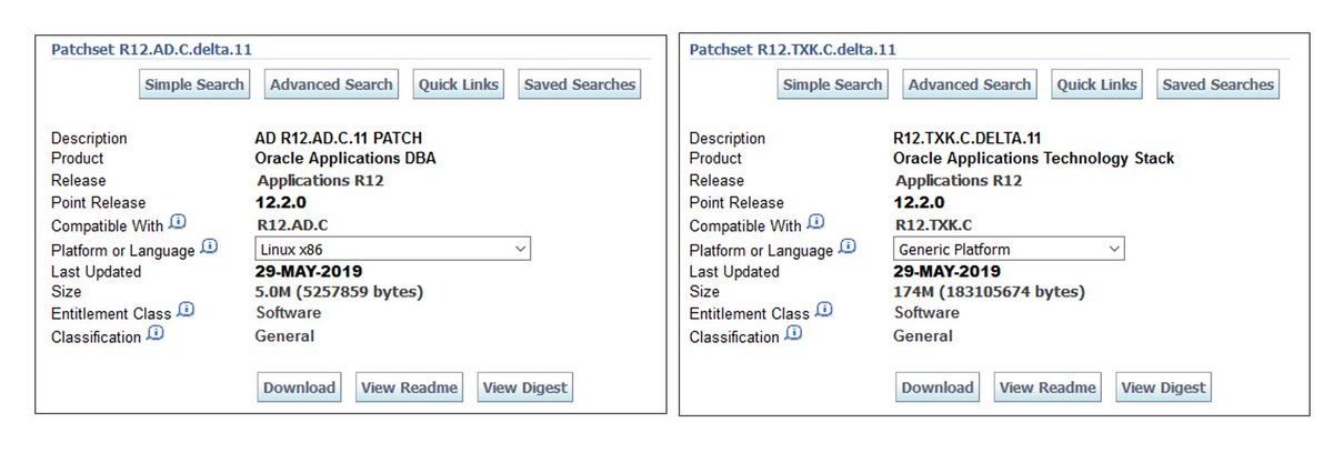 #OracleEBS #ATG NEW: May 2019 Updates for AD and TXK (Delta 11) for EBS 12.2 Now Available! Click here... ora.cl/kv4DY