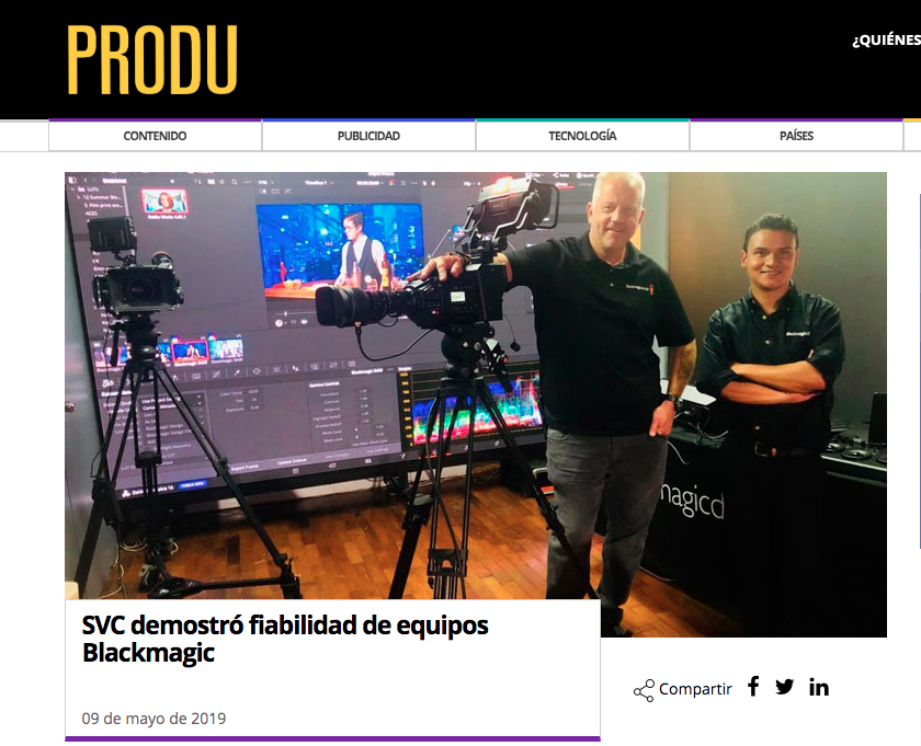 estudioroco's tweet photo. Artículo de nuestra visita con la Blackmagic desing en Argentina.
https://t.co/ify2nhFABX https://t.co/Gv2QLvMeWt