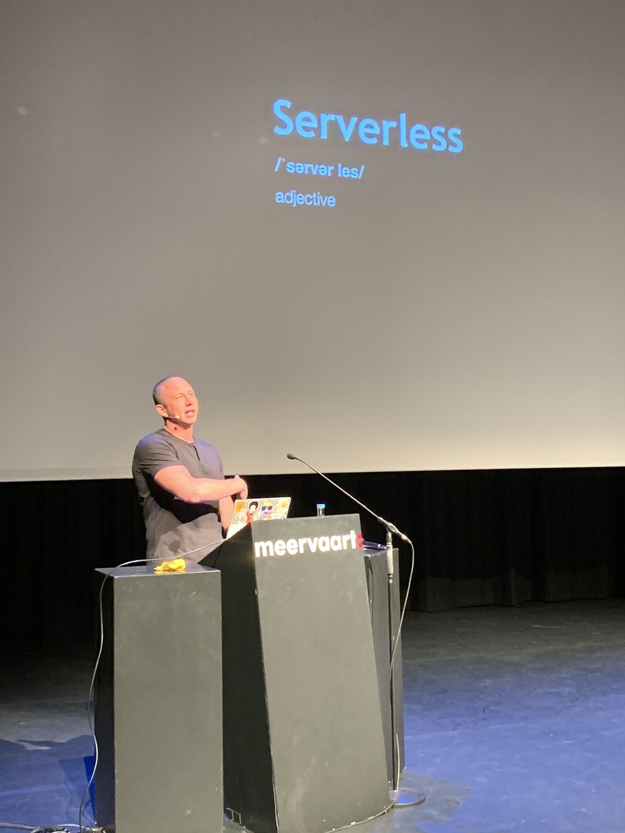 davidedantonio's tweet photo. Full stack serverless is the future! A really interesting talk by @dabit3 at #NodeConfNL https://t.co/iEzrQ1911x