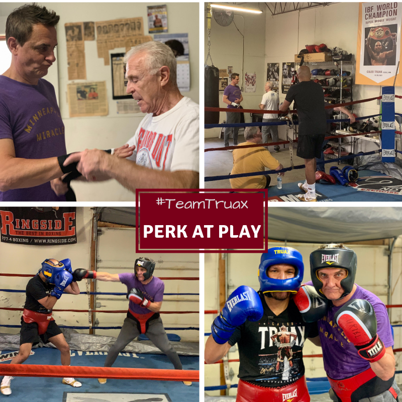 GoldenCalebT's tweet photo. Just posted on https://t.co/TJo6yO7Q6j behind behind-the-scenes video of @PerkatPlay of @kare11 visiting Lyke's ACR Boxing Gym with me 🥊 #TeamTruax #PerkatPlay https://t.co/1YCG8udR43