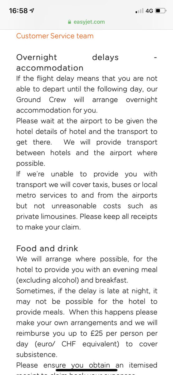 ClaudClarkson's tweet photo. @easyJet Thanks but why wasn’t this service provided, see photo! Does it also excuse poor service and misinformation. It doesn’t. https://t.co/lNibDHpiL4