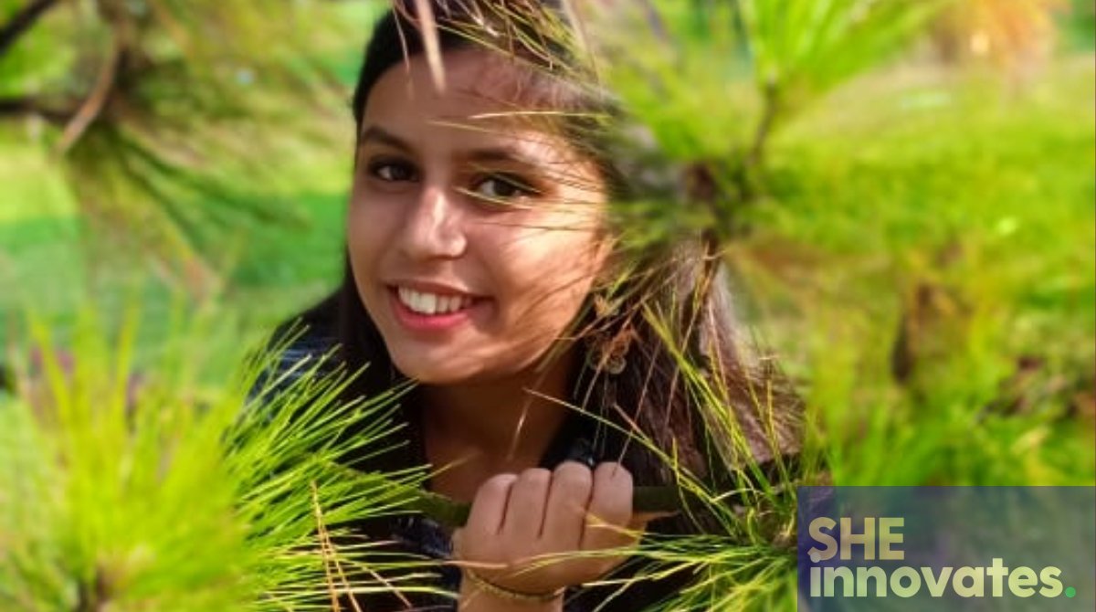 "I aspire to bring a change in society through my innovations and ideas. This dream of mine inspires me to love my work." - Sneha Agarwal, Student. Learn more: bit.ly/2tOCQSA #sheinnovates #unwomen