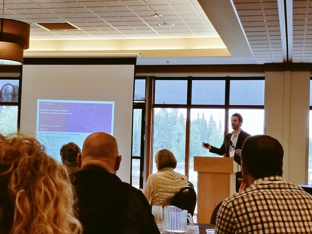 WeBuildSK's tweet photo. Thnx to Josh Nye @RBC for giving our members a macroeconomic outlook at the #SCASummer Mtg! https://t.co/5gTPFbHdnG