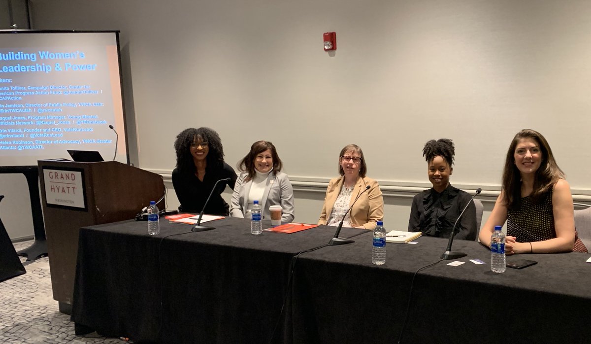 🚨 Hey #YWCA2019! "Building Women's Leadership and Power" panel is about to start!! <a href="/YWCAUSA/">YWCA USA</a>