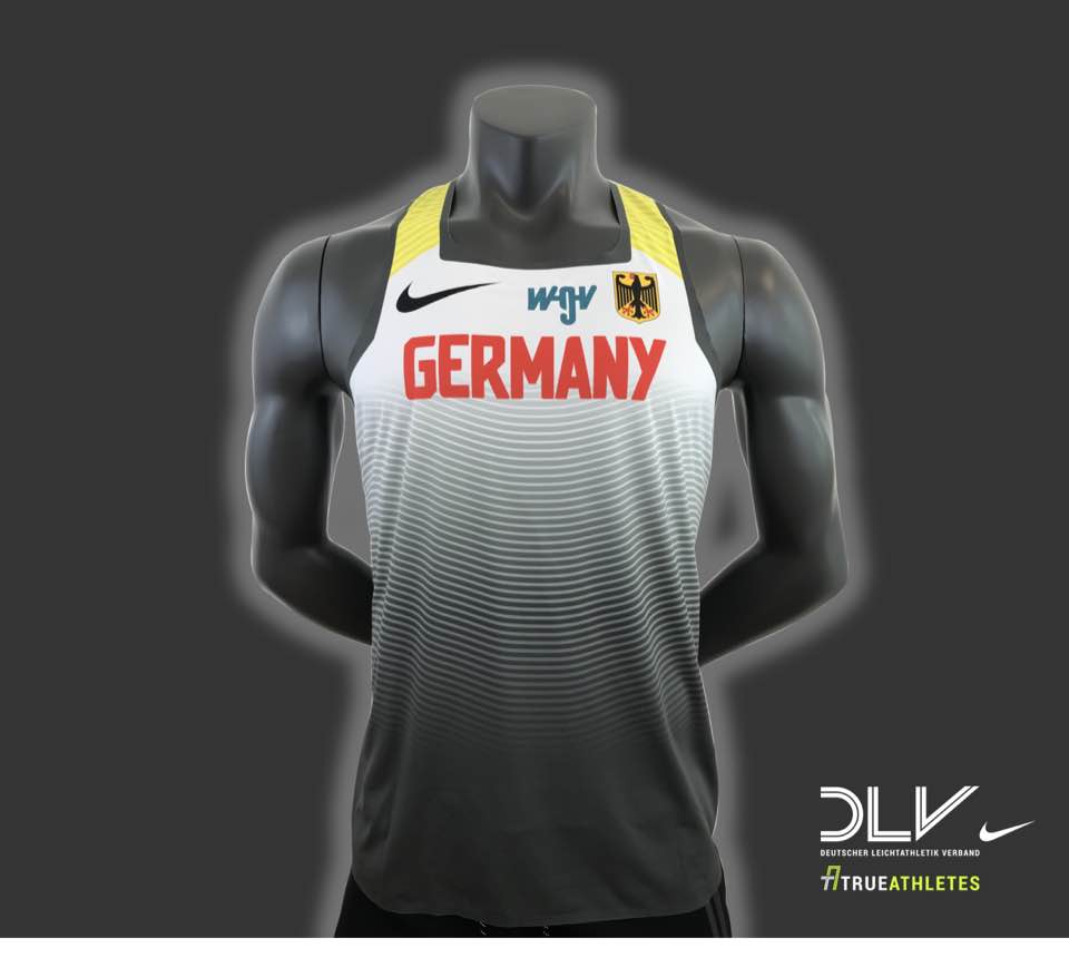 worldexpress's tweet photo. German T&amp;F Fed has a totally separate entity called DLM (Deutsche Leichtathletik Marketing GmbH) for marketing &amp; promote athletes, national team &amp; German Fed in the form of televised meets, sponsors &amp; community events. A new DLV Sponsor, WGV on the uniform. It can be done #WakeUp https://t.co/YF3tFXTdX0