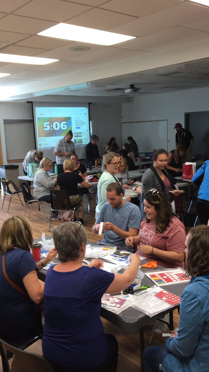 Our highly valued Educational Assistants hard at work creating visual tools <a href="/SpecialEd_TVDSB/">SpecialEd_tvdsb</a>