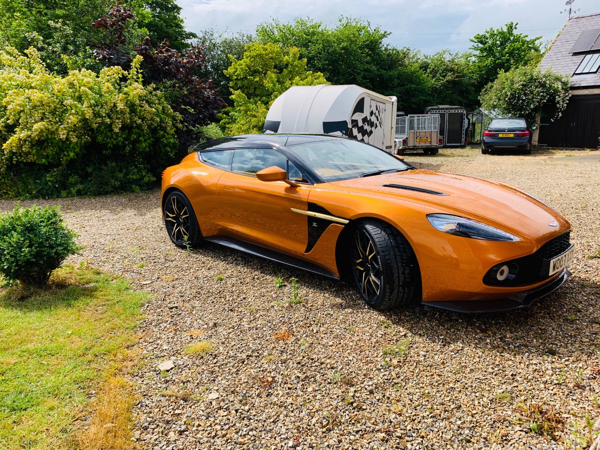 My ⁦@astonmartin⁩ #Zagato fully protective wrapped and ready for its trip to the Nurburgring 24 hour race in two weeks.