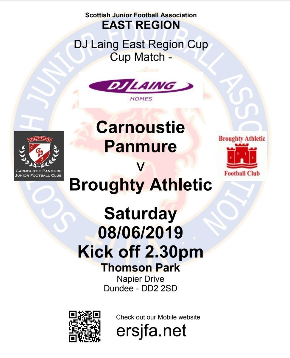 Broughtyath's tweet image. Tomorrow sees us play our final game of the season when we meet Carnoustie in the DJ Laing East Region Cup Final. Thomson Park is the venue, 2.30pm is the kick off time. 

#onefinalpush 
#monthefed