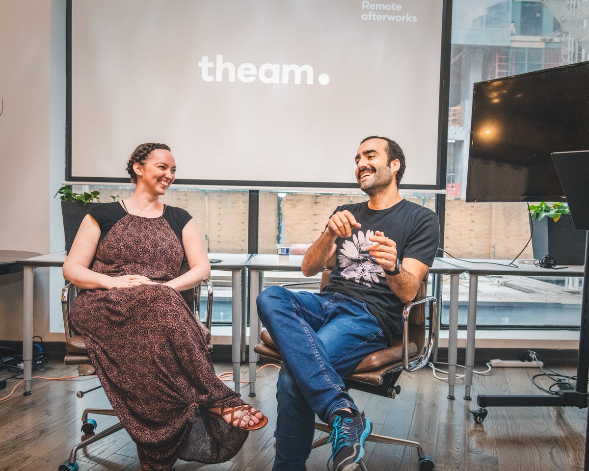 remoteafterwork's tweet photo. What a great #remoteafterwork we enjoyed last night in New York City! Great & engaged audience and outstanding content and networking. Stay tunned as we are moving to London next! ๐๐ป๐
#remotework #flexiblework https://t.co/ueNH6oZRxD