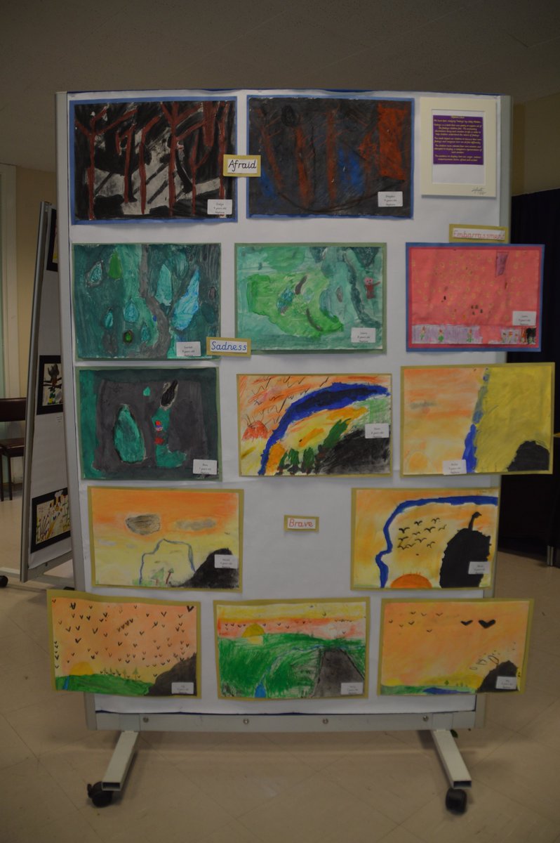 AllSaints_SF's tweet photo. Neptune class have been inspired by the book Feelings by @ttwardrobe and @apaintedmouse Can you tell which feelings they were thinking from their paintings?
#NNOS19 #NNopenstudios #artexhibition #ItsOkNotToBeOk #LetsTalk https://t.co/yqO2c6IgXm