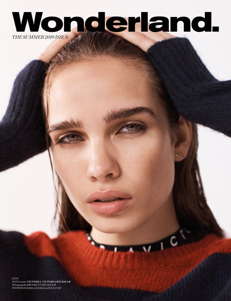 victoriabeckham's tweet photo. .#HanaCross in #VVBPreAW19 in this @wonderlandmag shoot shot by #BrooklynBeckham, coming out later this month! xx Kisses - VB https://t.co/dhQd3ujCNf https://t.co/PuCxFDuH17
