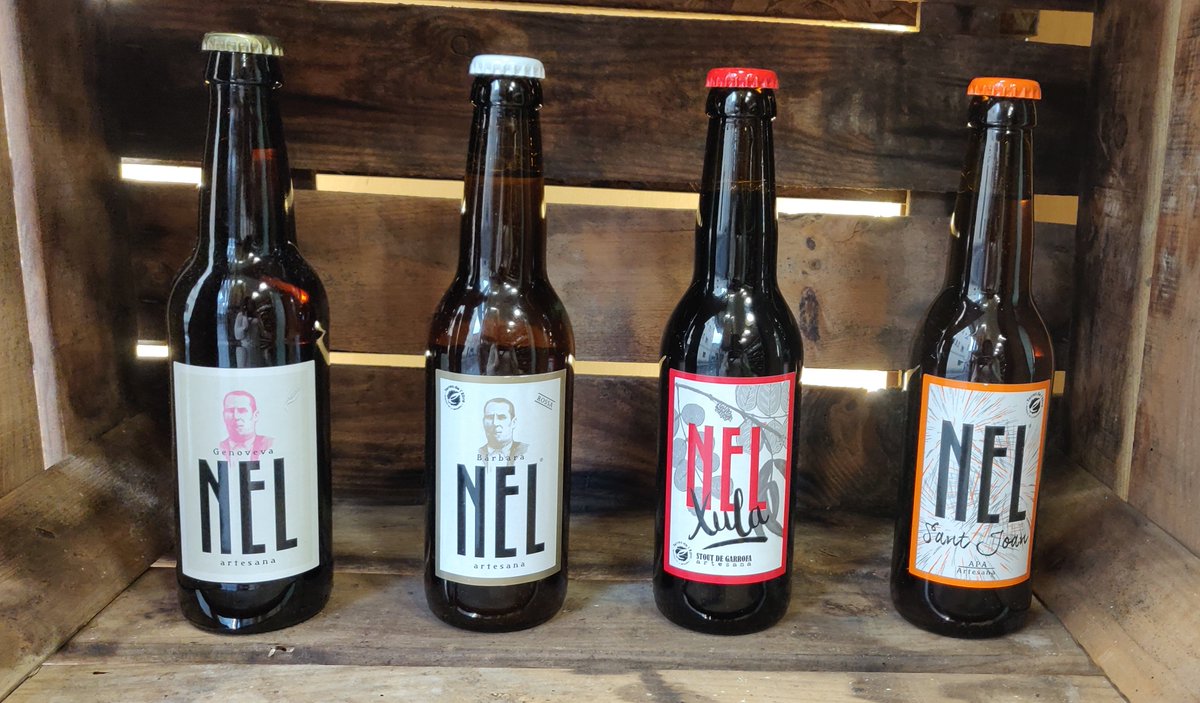 VermutCenter's tweet photo. Estem en mode #CervesaNel! Cada referència és única✨! Per posar un exemple, la Nel Bàrbarba és una varietat de #cervesa rossa elaborada amb #aigua, #malta de #civada, #llúpol i #llevat. És #artesanal, amb un gran aroma floral 🌸, un pas per boca fresc 🍃, però amarg! https://t.co/9y2d2VXcf6