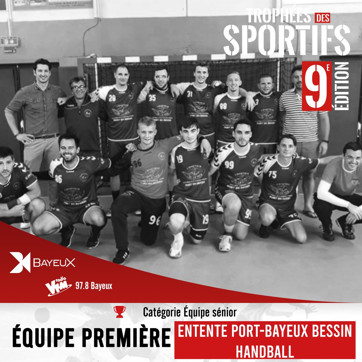 BayeuxOfficiel's tweet photo. 🏆 J-4 avant la soirée des #TrophéesDesSportifs à #Bayeux ! Dans la catégorie Meilleure équipe sénior, les équipes nommées sont...

👉 Équipe Masculine - @CSBayeuxBasket
👉 Équipe 1e - @EPBB2010
👉 Équipe Master homme - Stade Athlétique Bayeusain

#sport @laradiodupays https://t.co/86g59qXPwn