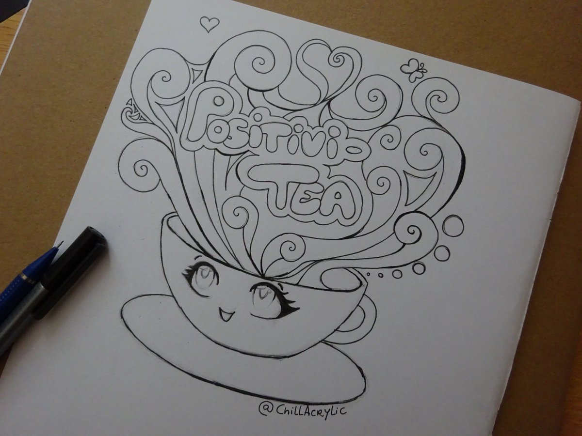 ChillAcrylic's tweet photo. Friday!!! My new drawing, can't wait to colour it 😊 #positivity #positivitea #drawing #FridayFeeling @ChillAcrylic https://t.co/PQyjqWgySy