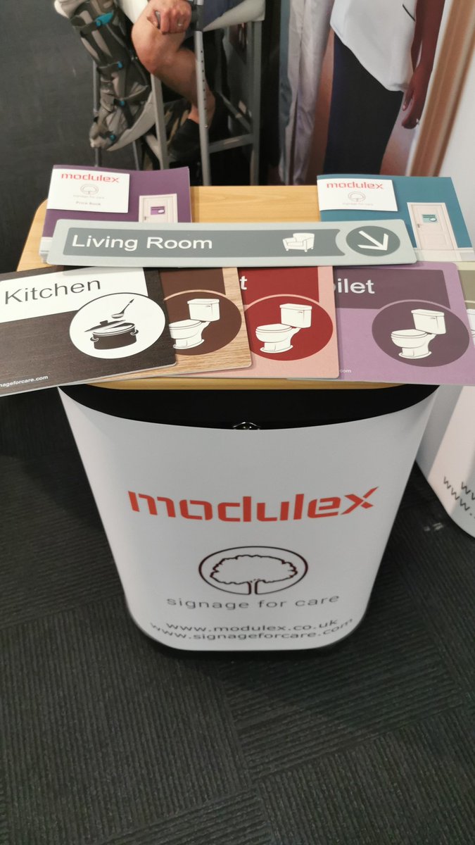 ModulexUK's tweet image. Visit D1 at the Alzheimer's Show today and you can see all of our dementia-friendly signage including room signs and directional signs #signageforcare #tas19 #thealzheimersshow