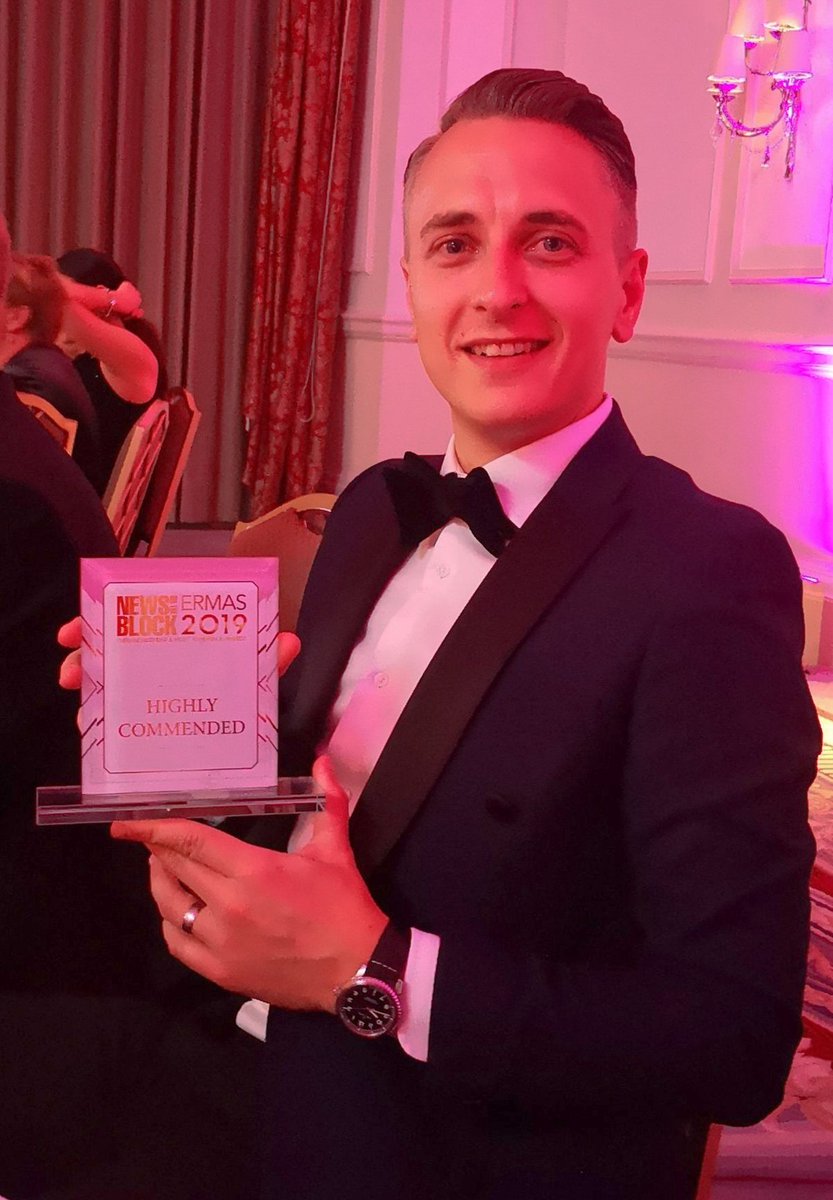 ColesMillerLLP's tweet photo. Congratulations to all the winners at last night's #ERMAS2019, especially our Head of Residential #Leasehold, @mattlewis1234 who was highly commended in the Young Professional of the Year category!
Brilliant Matt, very well deserved!
Thanks for the photo @EmilyShepcar π https://t.co/BbLg47GA5b