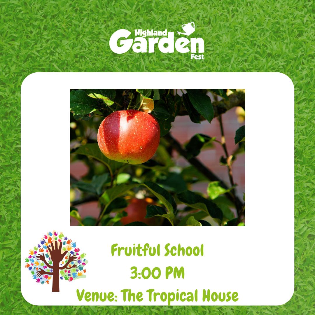 Our final talk on Sunday will be from Fruitful Schools 🍎

Come along to hear how they are helping to establish many new orchards around Scotland!🌱

 Inverness Botanic Gardens