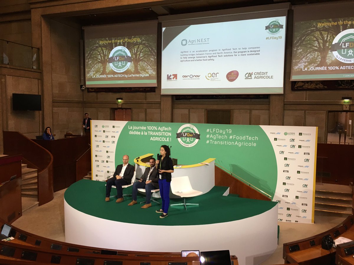 Bridging the French #AgTech ecosystem with the US on stage at #LFDay19 <a href="/futurefarming_/">Future Farming</a>