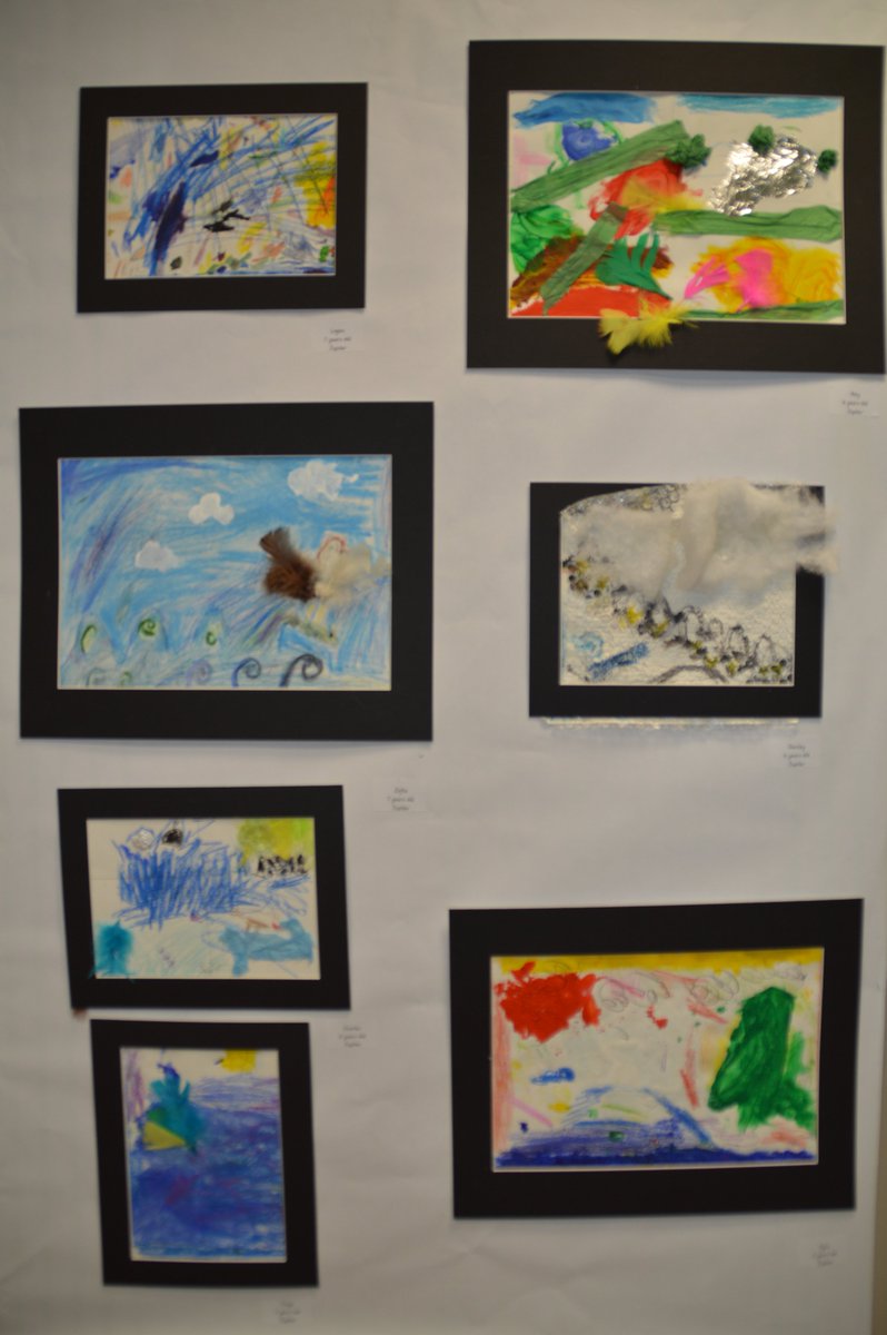 AllSaints_SF's tweet photo. Jupiter class have been inspired by the book Migration by Mike Unwin and #JenEDesmondArt for their part in our art exhibition. This was linked to their sea side topic.
Some fantastic pictures.
#NNOS19 #NNopenstudios #art #artexhibition https://t.co/6X8thKv7Ef