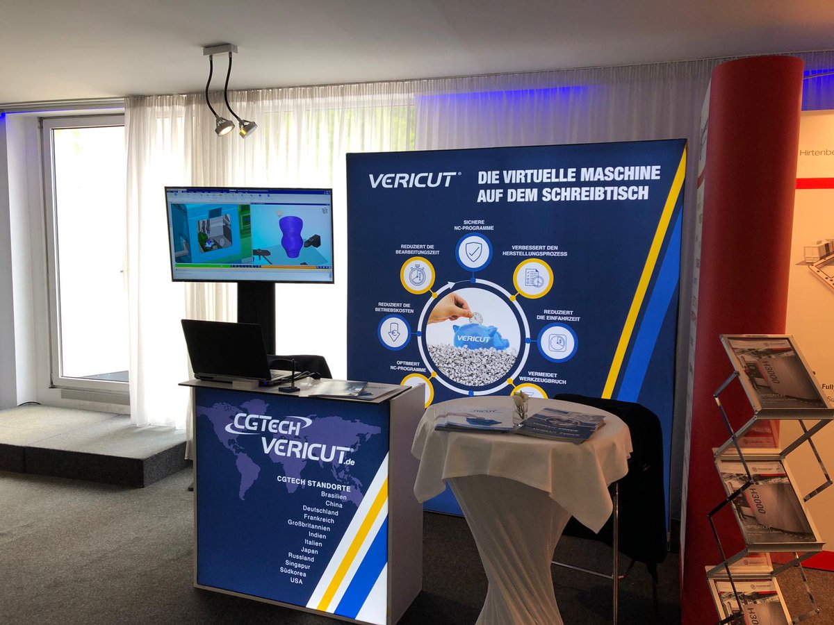 VERICUT_CGTech's tweet image. Delighted to be sponsoring the Addkon event in St Wolfgang, Austria.  Stop by and say hi to our German team #VERICUT #CNCSimulation #manufacturing