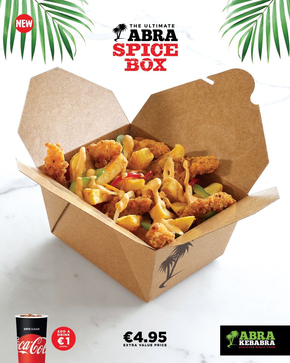 TheMaxolGroup's tweet photo. Spice up your weekend with The Ultimate Abra Spice Box for only β¬4.95 at @Abrakebabra π΄ Available in selected Maxol stations. #Abrakebabra #DiscoverMagicFood #New #ABRASpiceBox #SpiceBox https://t.co/Qqf1CvwWZj
