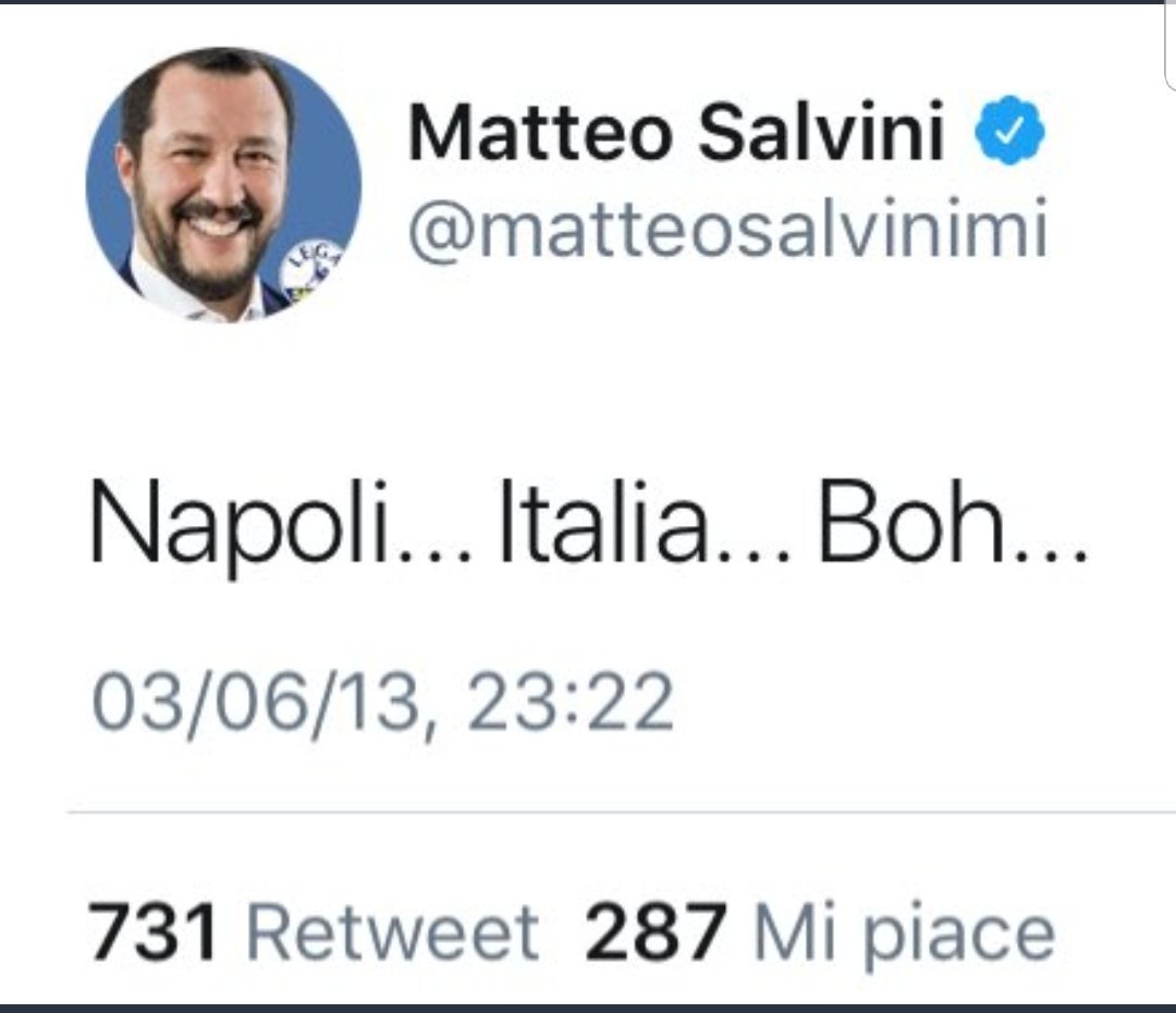 RubenRomit's tweet photo. @matteosalvinimi Faccia così Ministro, li mandi fuori dall'Italia, tipo da noi in Campania o a Napoli. Tanto non è Italia, giusto??? Chissà, magari ci insegnano a lavarci visto che puzziamo https://t.co/2gpBu1oASw