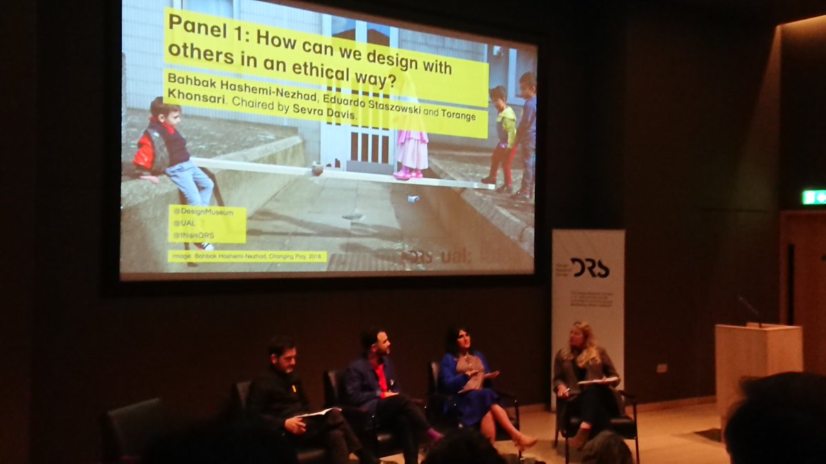 nimblecritter's tweet photo. Very interesting first panel for the Tricky Design event today https://t.co/NCwlqjpgja

Who decides what is ethical?

Participation, disobedience, institutions, relational ethics, building trust. 

@Torangie

#trickydesign
@DesignMuseum @UAL @thisisDRS https://t.co/J3OLGg03JP