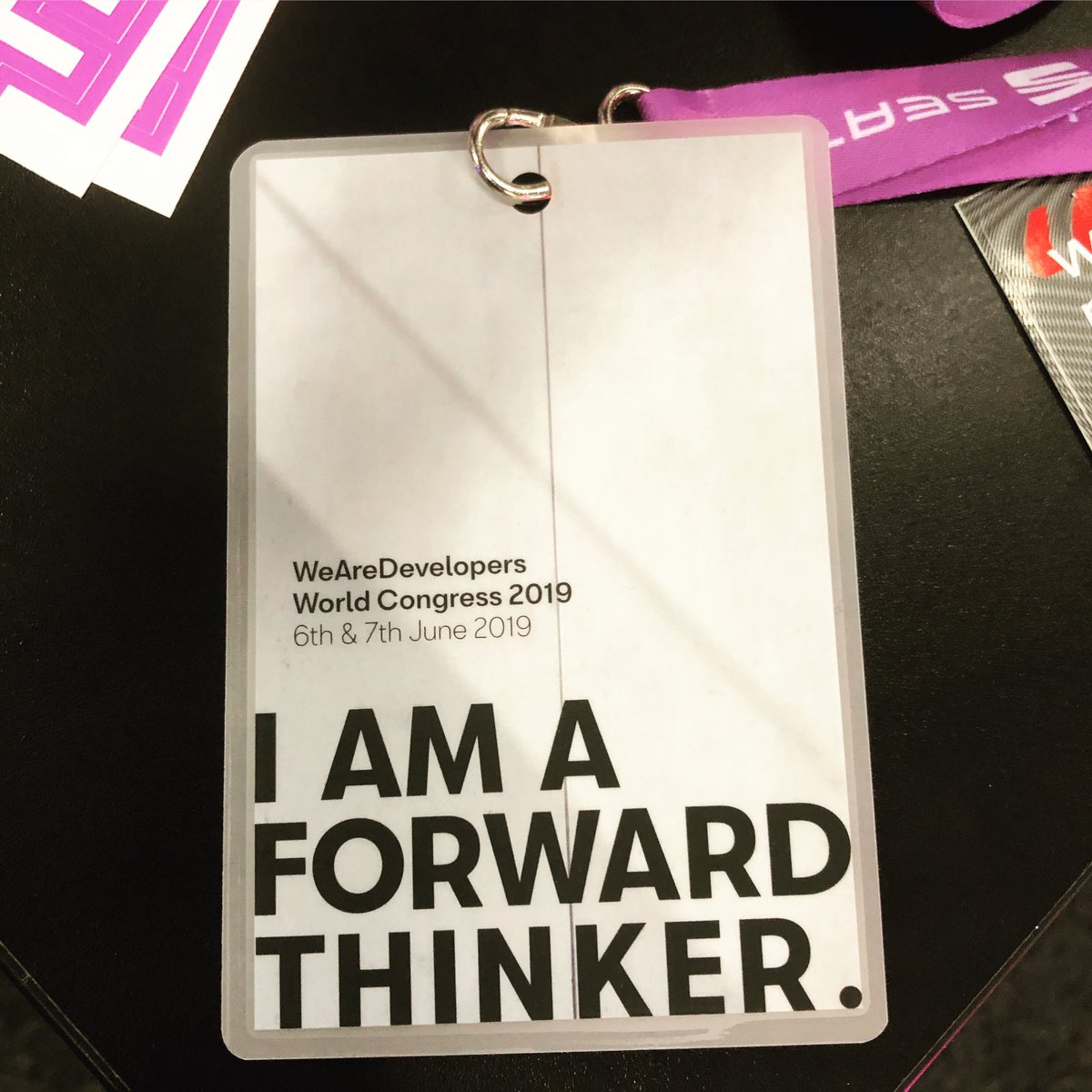 fleetmeiser's tweet photo. Interesting!
I like to think of myself as a Forward Thinker and here at WeAreDevelopers World Congress, there is a badge 😊
#wearedevs19 #gcorelabs #cloud #globalhosting #cdn https://t.co/DPAJyLgsMK