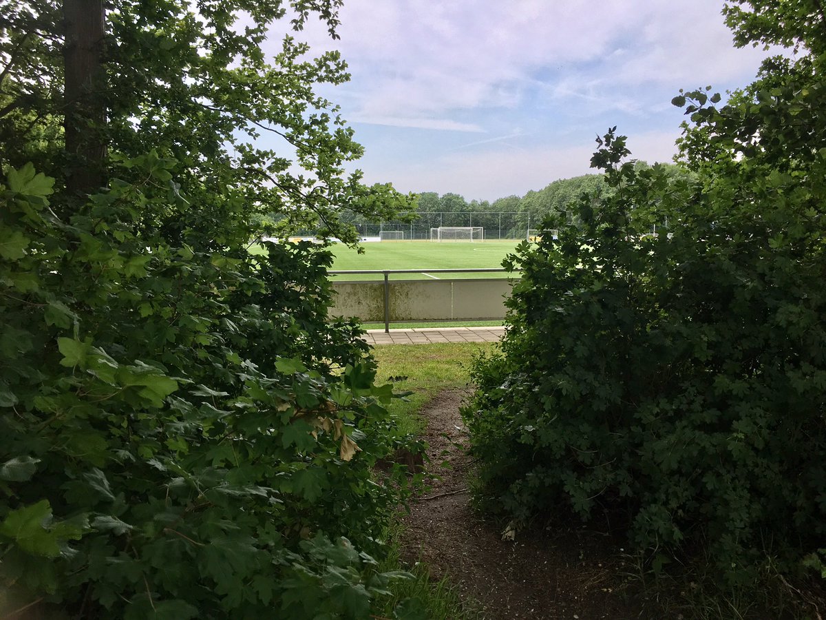 OverdeBal's tweet photo. En als je net in Urk bent geweest, is Tollebeek praktisch naast de deur. Het sportpark van @vvtollebeek verrast ons omdat-ie er zo spic en span bij ligt. Hoogtepunt is toch wel dit fabuleuze olifantenpaadje richting het hoofdveld. #ODBontour https://t.co/bK1GIqec7x