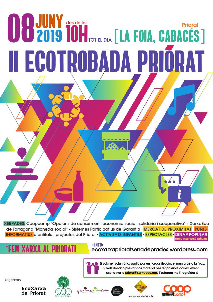 arestacoop's tweet photo. Dissabte 8, des de les 10 del matí i tot el dia trobareu productes de la nostra fleca disponibles a la parada d l'@ateneucoopcamp la segona #Ecotrobada del Priorat, a La Foia, Cabacés. https://t.co/gkP1ms0j3w