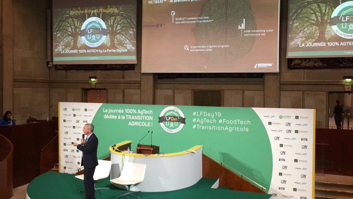 True innovation coming from Israël on irrigation @NetafimFrance <a href="/futurefarming_/">Future Farming</a>