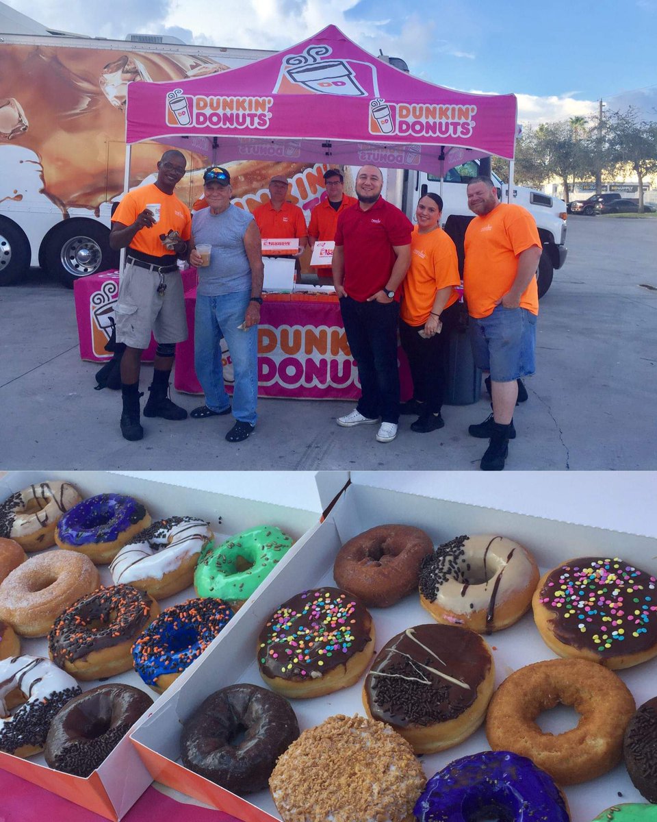 FeedingSouthFL's tweet photo. We're dedicating this #NationalDonutDay to our friends at @DunkinSouthFL who always support + include us at events, grand openings &amp; more! TY to our board member Chris, for all you do! 🍩☕ https://t.co/bVZT13h4ax