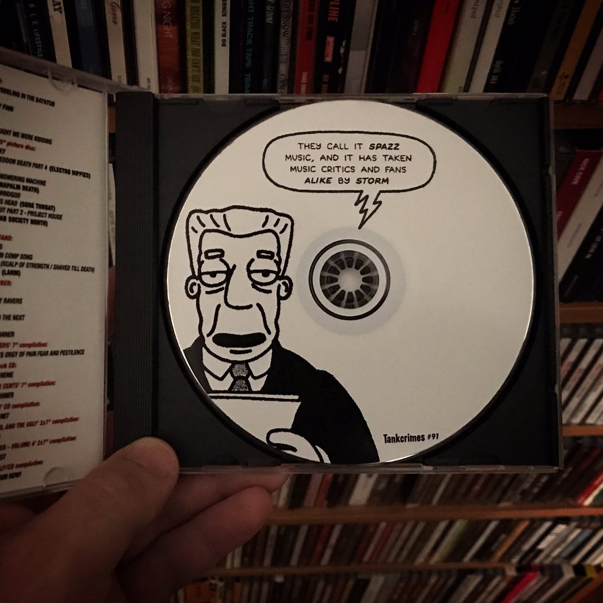 letterstapehead's tweet photo. #commutemusic: SPAZZ — Sweatin’ 3: Skatin’, Satan & Katon (reissued 2016, @tankcrimes)
-
The suburbs will witness an excess of finger drumming on my poor, defenseless steering wheel. I’m so hardcore.
-
#spazzband #sweatin3 #compilation #reissue #slapaham #tankcrimes https://t.co/QO1l94scjI