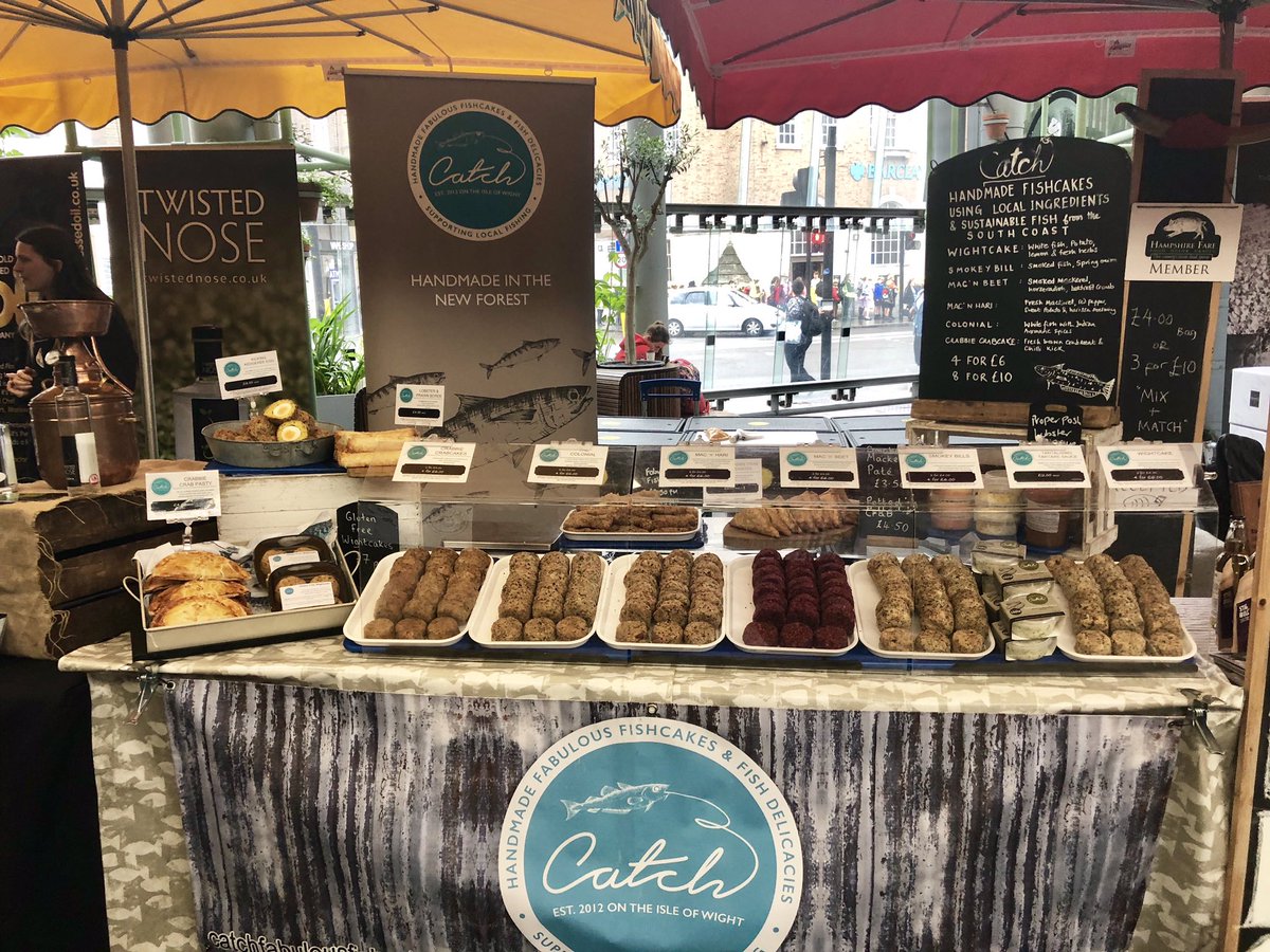 Great to see @Catchfabfish at @boroughmarket today and tomorrow showcasing Hampshire’s fabulous food with <a href="/HampshireFare/">Hampshire Fare</a>
