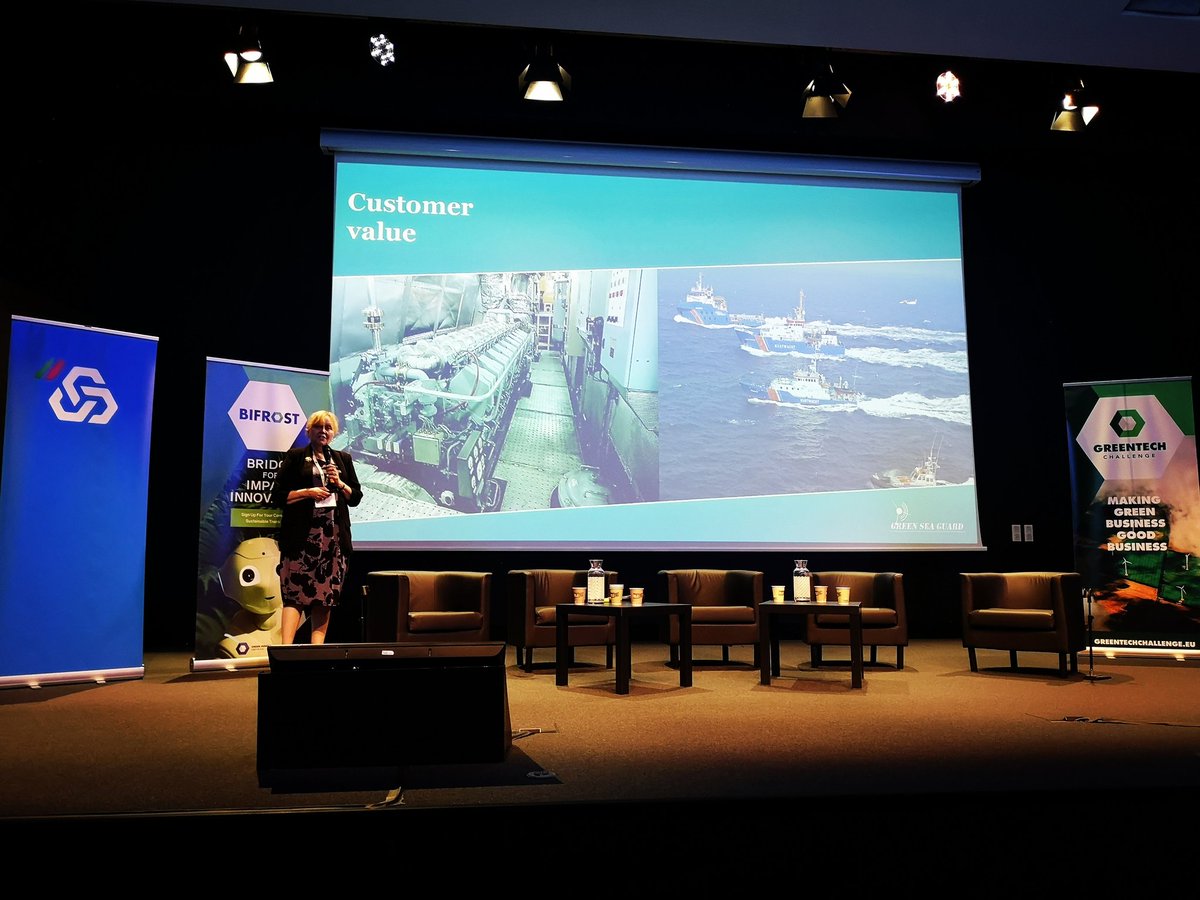 GreenSeaGuard's tweet photo. We are pitching at the #7seassummit ! #greentechchallenge #greenseaguard #greenshipping #greenports #emmissions #emmissionsmonitoring #environment #shipemissions https://t.co/uRcXYtK9MN