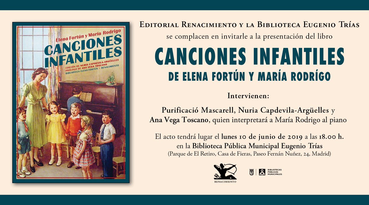 PuriMascarell's tweet photo. 📓🎶🧚🏻‍♀️Para presentar esta maravilla de libro estaremos el próximo lunes en Madrid con @CapdeArguelles 

👉🏼🖍Las ilustraciones de Gori Muñoz, dibujante valenciano exiliado tras la Guerra Civil, se recuperan en todo su esplendor. Solo @RENACIMIENTOED es capaz de algo así de bello. https://t.co/JBZ5KOPlEx