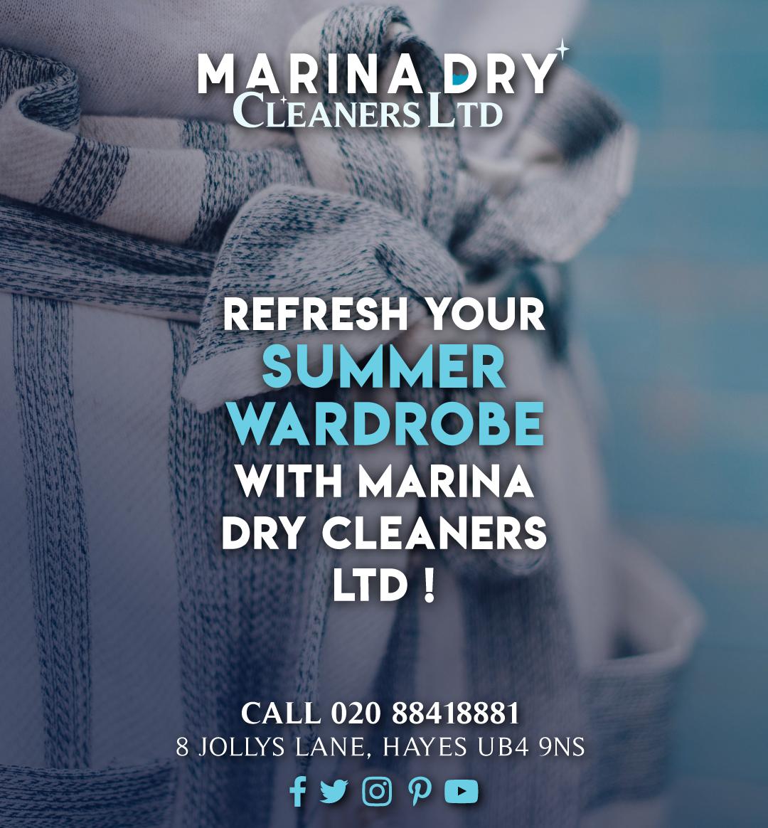 Refresh your summer wardrobe with Marina Dry Cleaners Ltd!
Call us on 020 8841 8881.

#dry #cleaner #super #wash #clothes #drycleaning #thelaundryqueen #drycleaners #fresh #clean #cleanlaundry #dryclean #womanpreneur #laundry #UK #UnitedKingdom