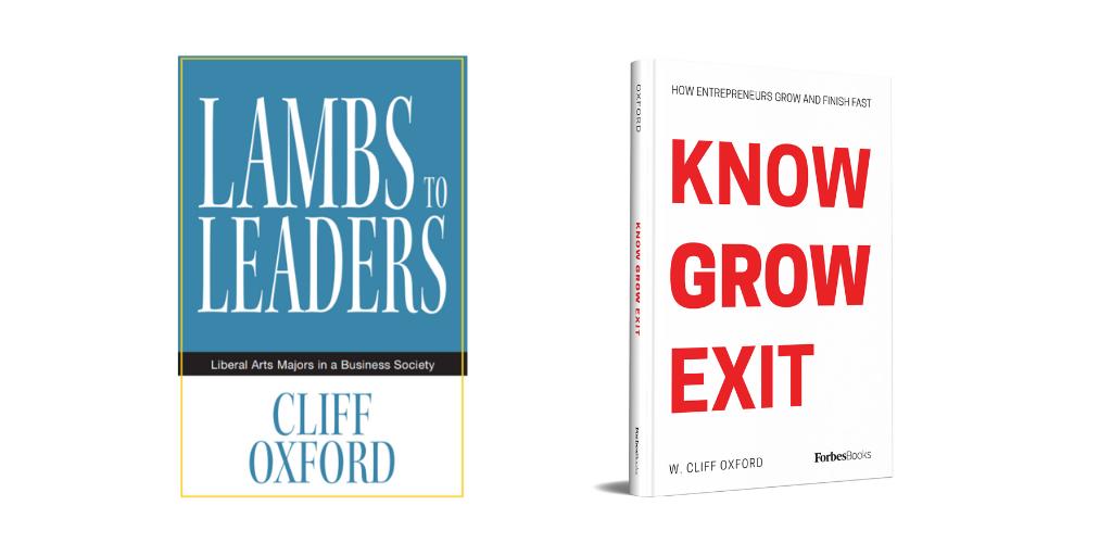 Call it a learning situation- wrote two books: Lambs to Leaders  I personally wrote and had a ghost writer for Know Grow Exit, and will launch both today at Porsche headquarters. Which is the best method if you are running a business? I’ll have answers and will take questions.