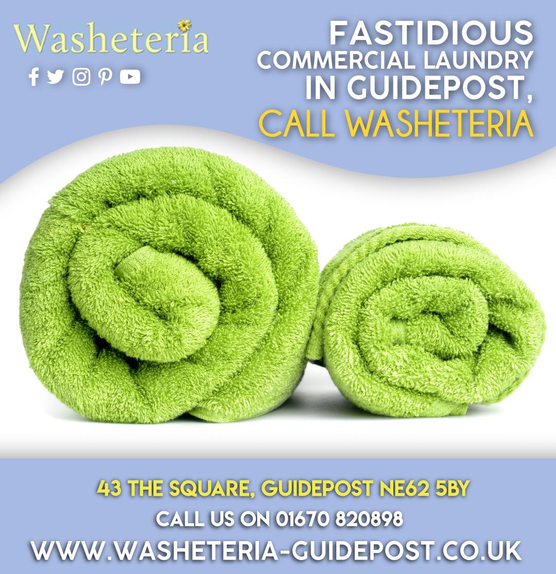 Fastidious commercial laundry in guidepost!
Visit washeteria-guidepost.co.uk  
Call on 01670 820 898 to inquire more
#wash #clean #service #laundry #iron #home #clothes #comfort #flexible #overall #look