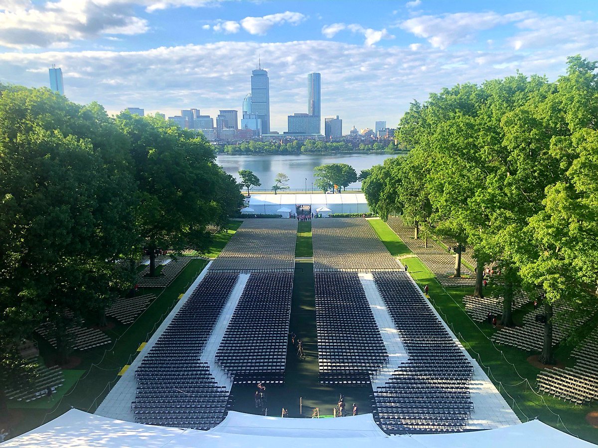 The sun is shining, the breeze is blowing, what a gorgeous day for Commencement. #MIT2019