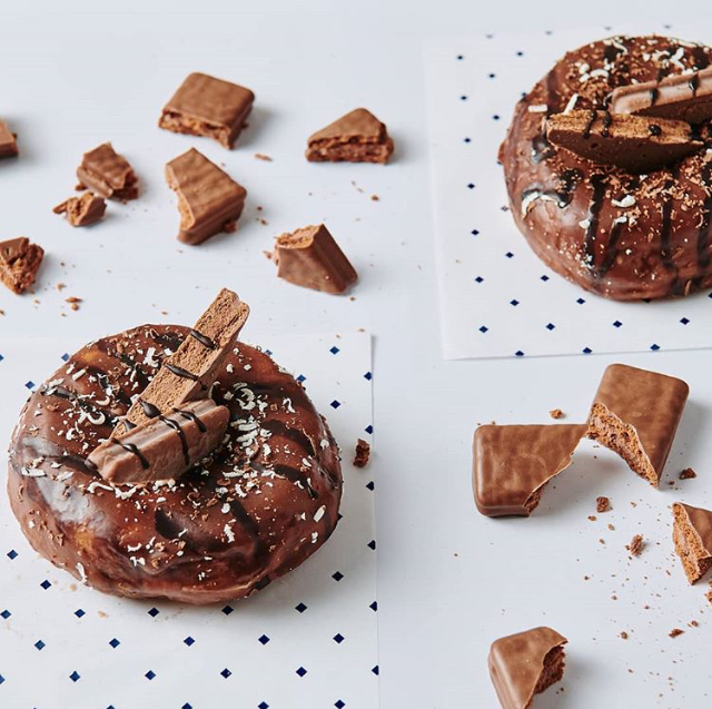 We see your ordinary 🍩 and raise you a 🍩 with even more chocolaty deliciousness! #NationalDonutDay (📸: dashingdonuts)