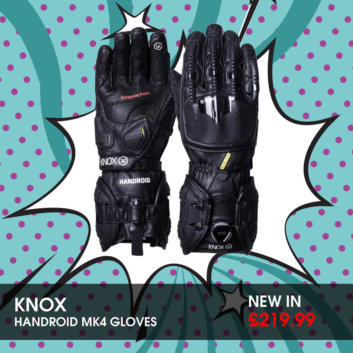 blacklineuk's tweet photo. NEW IN!

The Knox Handroid MK IV Motorcycle Gloves take a bold step forward in modern design and innovation. Set to become the new “go to” glove for every rider, on any bike.

Buy now: https://t.co/v0d91B1j5w https://t.co/646vge8Cql