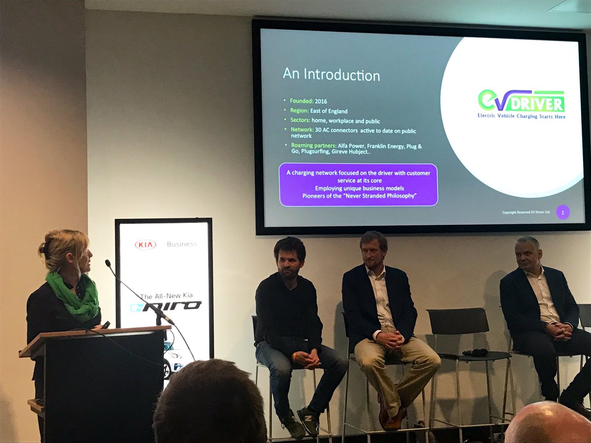 axelpson's tweet photo. Listening to @Linda from @EVDriverUK at the Fully Charged event.
I especially heard her mentioning the huge added value from being on the Fortum Charge &amp; Drive backend that allows intra-roaming amongst their UK SaaS customers.

Great presentation @Linda

 @ForChargeDrive https://t.co/EWLcRkBoOB