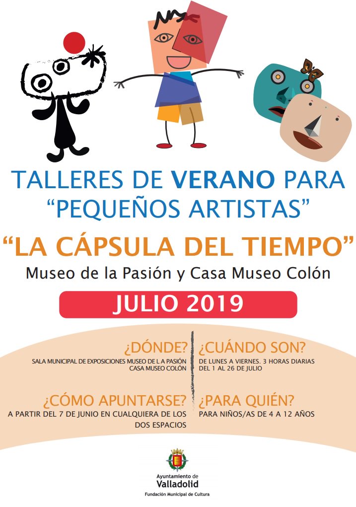AyuntamientoVLL's tweet photo. ☑️ INFORMACIÓN: Abierto el plazo de inscripción para los talleres infantiles de verano que organiza la Fundación Municipal de Cultura en sus salas

🔴 Más información en 🔗 https://t.co/9UEwPCz1Ul

#Valladolid #Verano2019 #Talleres #TransparenciaMunicipal https://t.co/CeB3ycRXvV