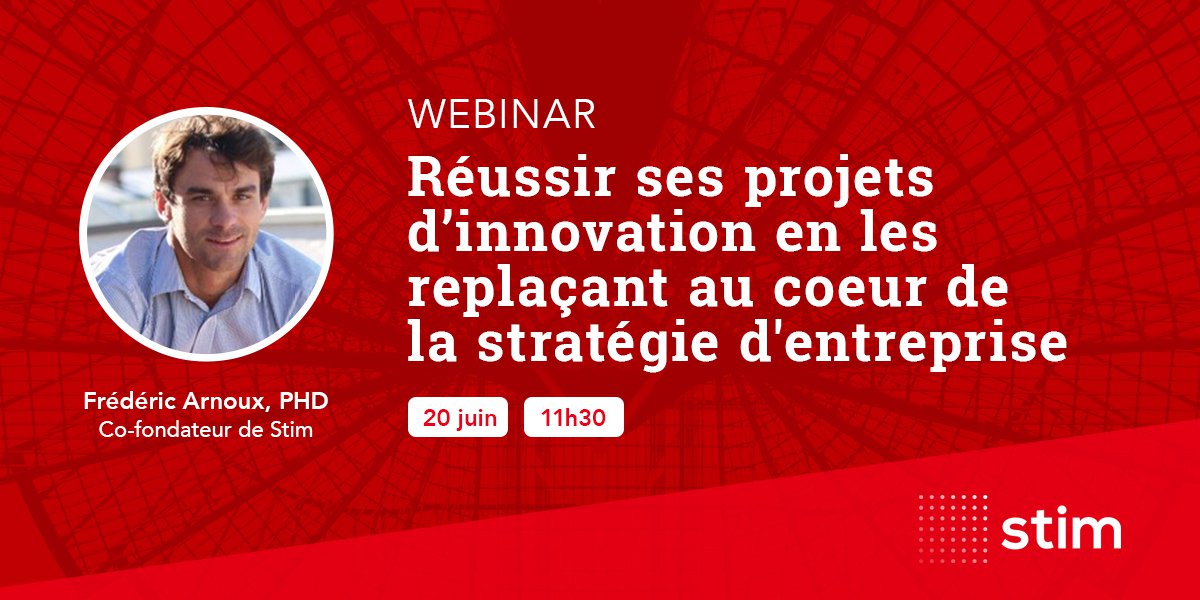 benjaminduban's tweet photo. Un webinar animé par mon associé @Frederic_Arnoux le 20 juin sur comment positionner l'innovation au cœur de la stratégie, afin qu'il n'y ait plus de projets qui ne s'attachent à aucun enjeu stratégique de l'entreprise ! 🙂 

Inscrivez-vous par ici 👉 https://t.co/pEp47FGy39 https://t.co/54Tbnbahm2