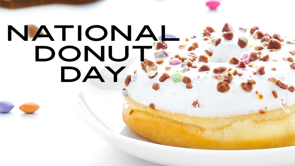 sandywbrantley's tweet photo. Here’s to a great start to the day and an awesome weekend. Did you get a donut today?  #NationalDoughnutDay https://t.co/SjcUcRclQx