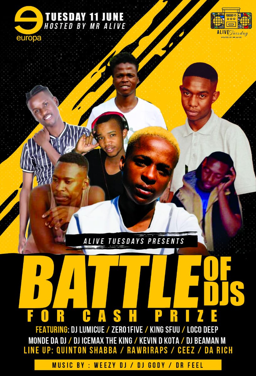 MrAlive_LaVie's tweet image. Battle of DJ's on the next #AliveTuesday hosted by yours truly. As you know...