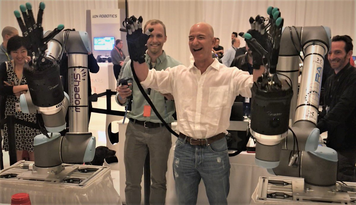 andrewwcox's tweet image. Jeff #Bezos gets hands-on with #haptic #telerobotics
theengineer.co.uk/jeff-bezos-get… …
#Amazon
