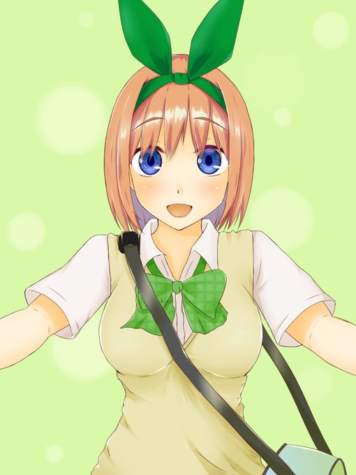 うぃるさんがTwitterに投稿した中野四葉(五等分の花嫁)のイラスト。