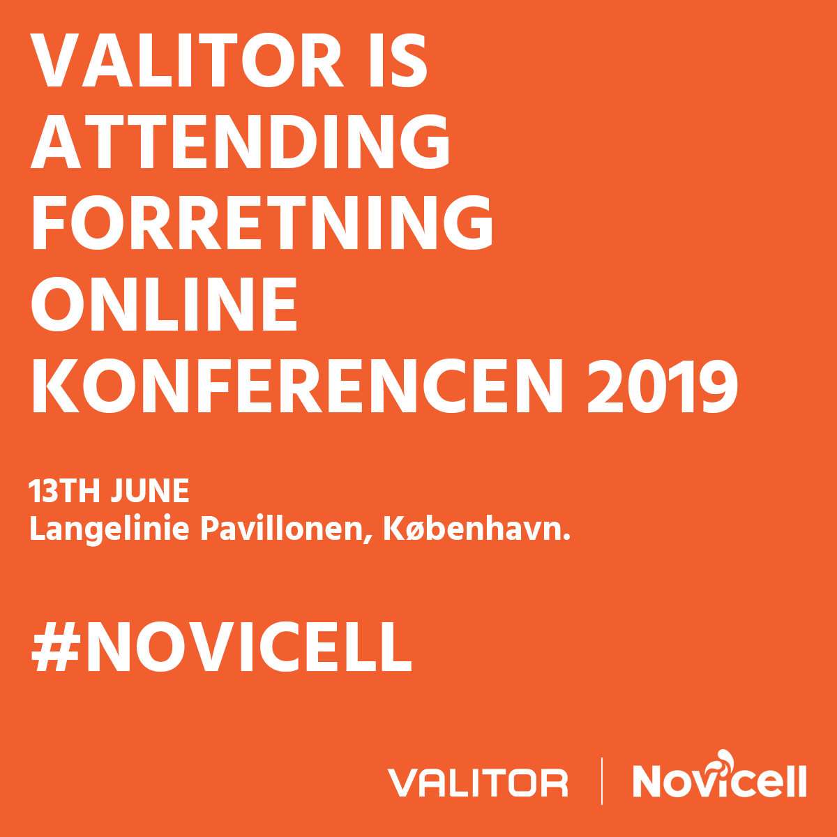 ValitorPayments's tweet photo. Valitor is excited to be attending @novicelldk Business Online Conference 2019 in Copenhagen next week. If you are also attending and would like to discuss all things digital or payments related, please reach out to us. #Novicell #Digital #Payments https://t.co/FT8sQQqyrD